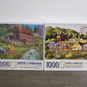 Set of Two 1000 Piece Bits and Pieces Jigsaw Puzzles